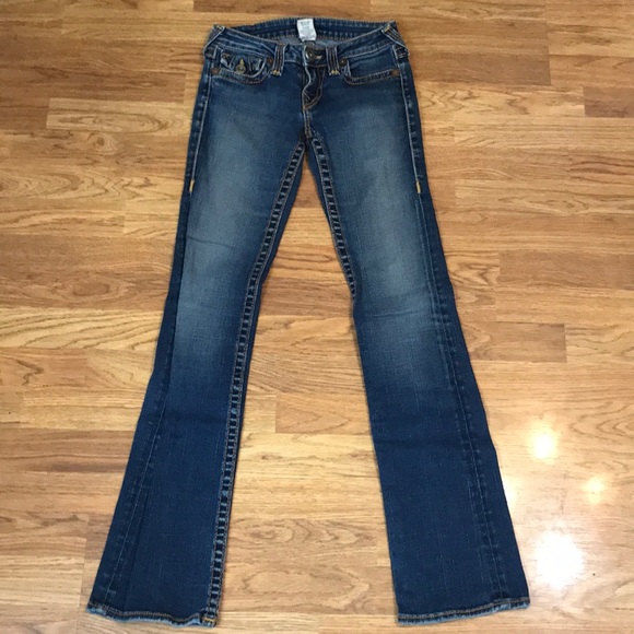 True Religion Jeans Becky Big T Flap 26 TALL - Picture 2 of 8